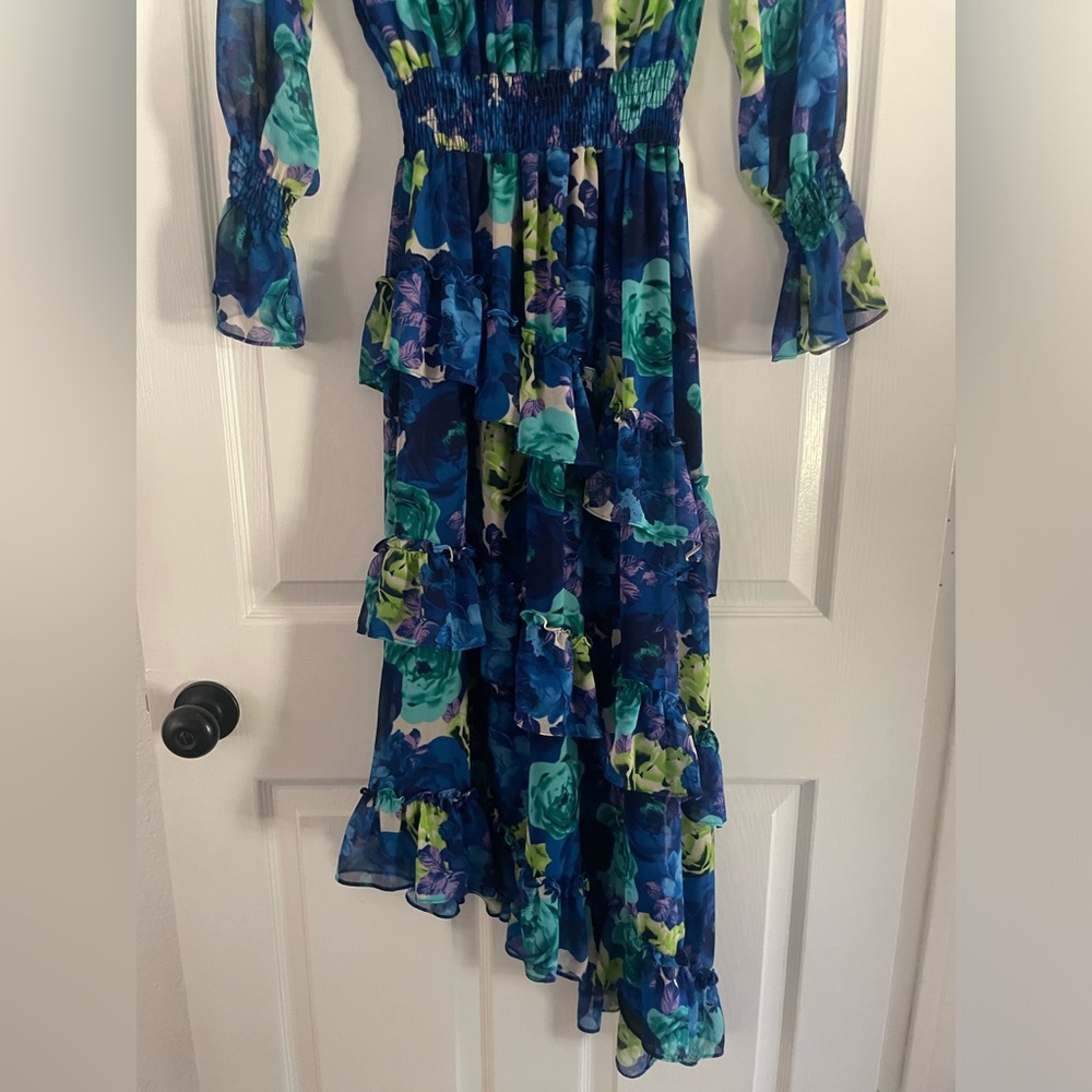 MISA Los Angeles Rania Dress In Blue Maxi - Picture 6 of 13